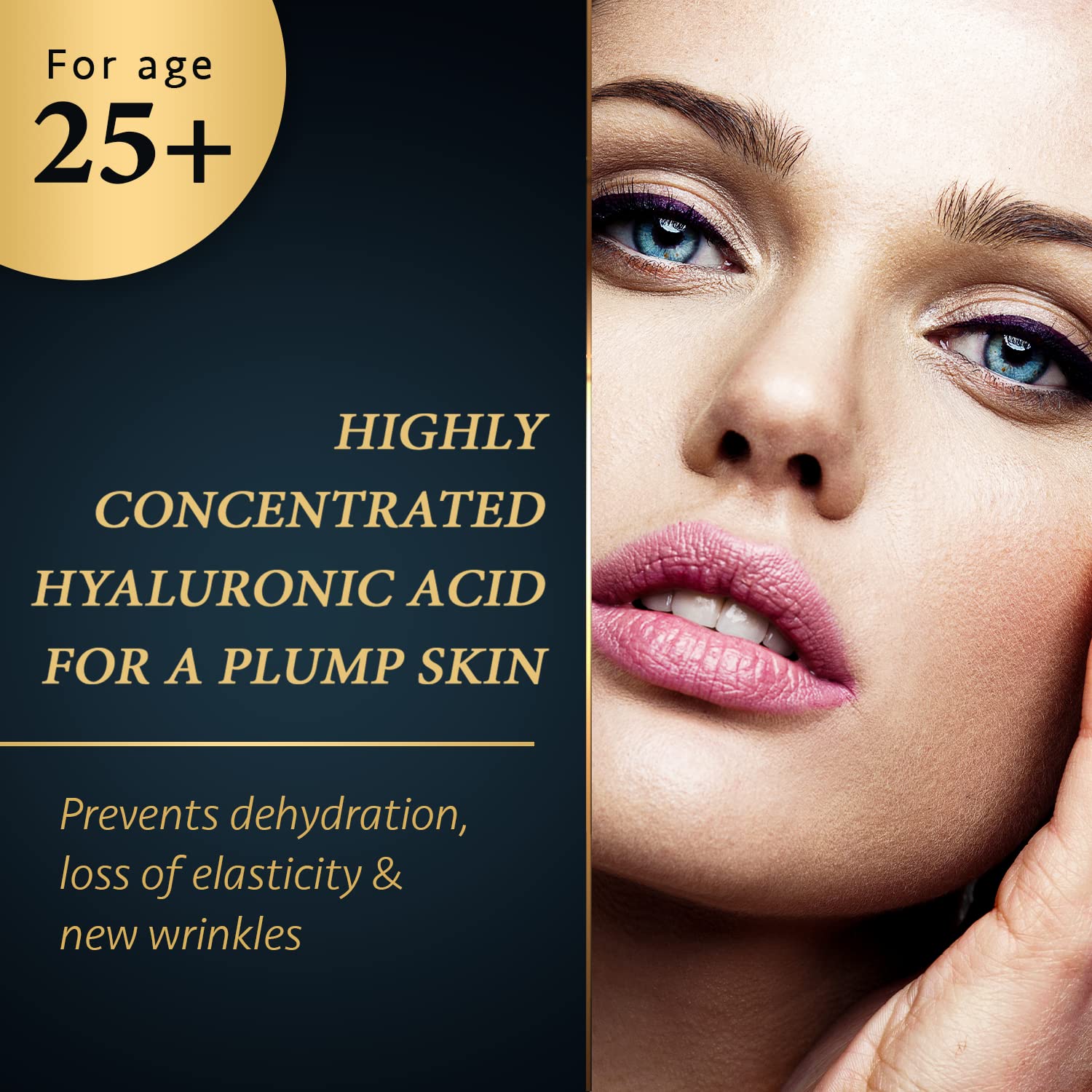 Satin Naturel Organic Hyaluronic Acid Serum for Face with Aloe Vera Gel